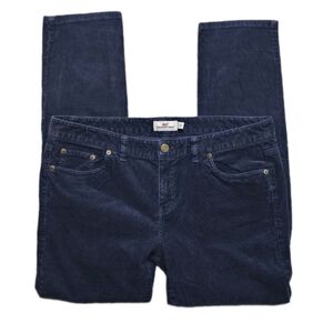 Vineyard Vines Skinny Corduroy Pants Women's 12 Blue/Purple Preppy Stretch